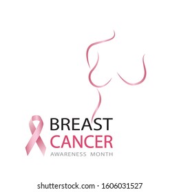 Cancer hope. World Cancer Day concept. Breast Cancer Awareness Ribbon. Vector design and illustration.