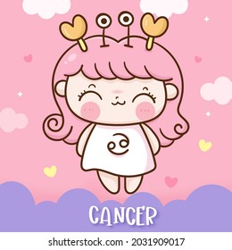 Cancer horoscope, sagittarius tattoo crab love illustration doodle(Kawaii character), zodiac character sign vector, astrological symbol. Nursery Wall Fairytales magic,hand drawn.Perfect for kid baby.