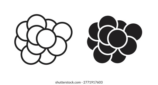 Cancer icon. concept solid and line style in black. EPS 10