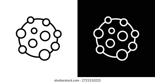 Elemento do logotipo do ícone de câncer. Ilustração vetorial. EPS10