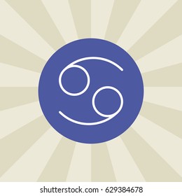 cancer icon. sign design. background