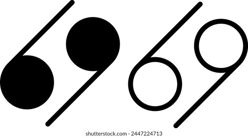 cancer icon, sign, or symbol in glyph and line style isolated on transparent background. Vector illustration
