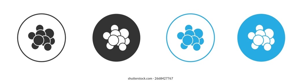 Cancer icon solid style. Flat vector illustration.