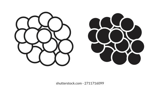 Cancer icon in Thin linear and flat style. sign and symbol set