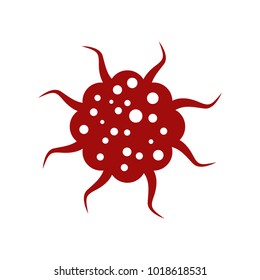 Cancer icon, vector illustration