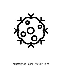 Cancer icon, vector illustration