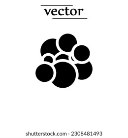 Cancer icon, vector illustration flat design on white background.eps
