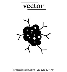 Cancer icon, vector illustration flat design on white background..eps