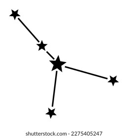 Cancer icon, zodiac signs. vector illustration.