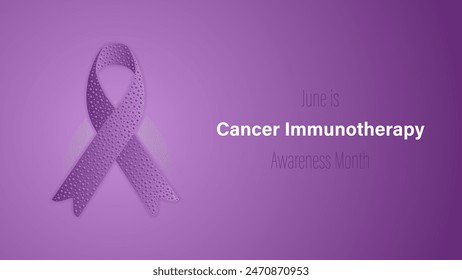 Cancer Immunotherapy Month, vector illustration