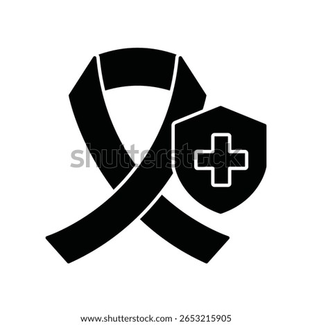 Cancer insurance :Vector Icon which can easily modify or edit

