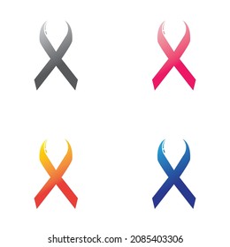 Cancer logo template vector icon