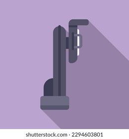 Cancer mammography machine icon flat vector. Breast health. Patient clinic