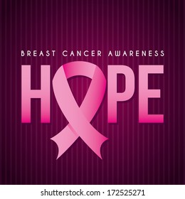 cancer over pink background vector illustration
