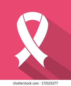 cancer over pink background vector illustration