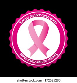 cancer over pink background vector illustration