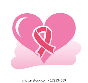 cancer over white  background vector illustration