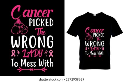  Cáncer escogió a la mujer equivocada para que se metiera con el diseño de camisetas de concientización sobre el cáncer de mama 