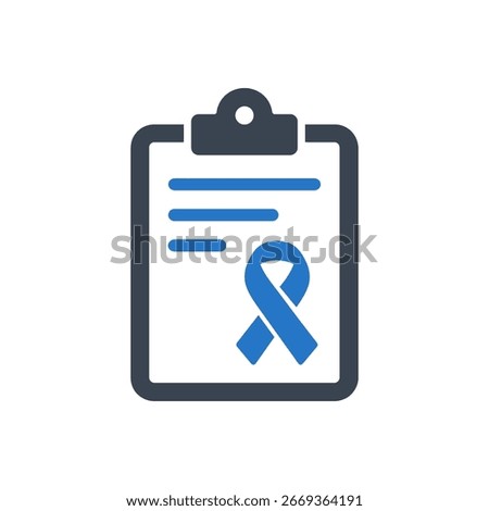 Cancer Plan Icon Isolated On White Background