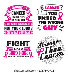 Cancer Quote and Saying Set