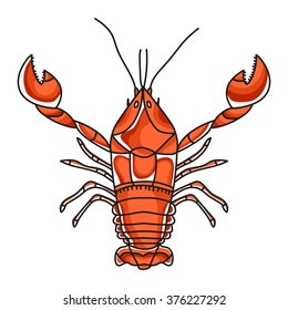 cancer red vector illustration