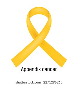Cinta de cáncer. Apéndice Cáncer. Ilustración vectorial.