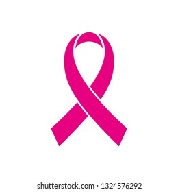 Cancer ribbon icon symbol vector. on white background