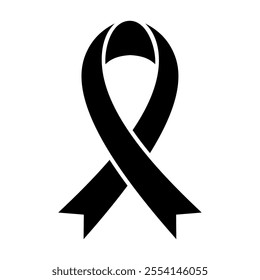 Cancer ribbon icon. Vector image