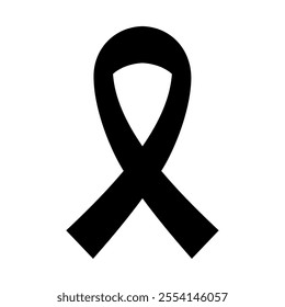 Cancer ribbon icon. Vector image