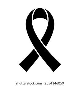 Cancer ribbon icon. Vector image