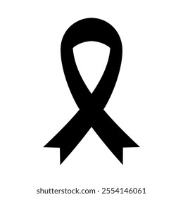 Cancer ribbon icon. Vector image