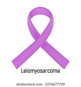 Cancer Ribbon. Leiomyosarcoma. Vector illustration.