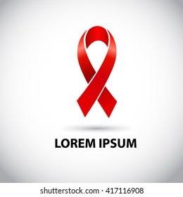 cancer ribbon. Vector