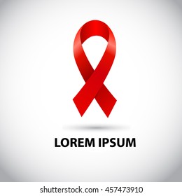 cancer ribbon. Vector
