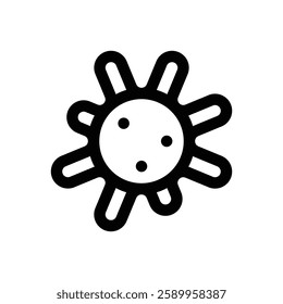 Cancer screening. Editable stroke vector icon.