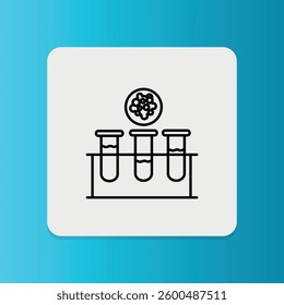 Cancer Screening icon. Editable stroke. Vector illustration.