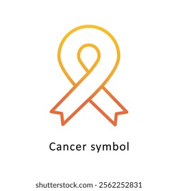 Cancer symbol Vector Gradient Icon. Eps File 10