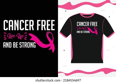 cancer T-shirt design  Awareness Pink Design 