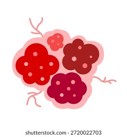 cancer tumor cell developing concept