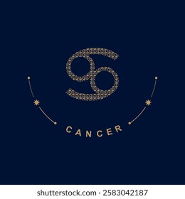 Cancer Unique Zodiac Sign Design for Astrology Lovers | Custom Horoscope Art