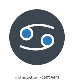 cancer vector glyph color icon 