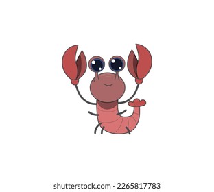 Cancer vector isolated color icon. Cancer animal vector icon. Cancer icon