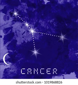 Cancer Zodiac Constellations Sign On 260nw 1019868826 