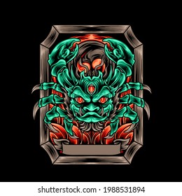 The Cancer Zodiac Illustration for your merchandise or business