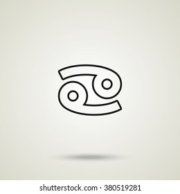 Cancer zodiac sign.