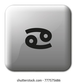 Cancer zodiac sign flat vector icon.