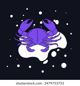 Cancer Zodiac Sign Vector Illustration