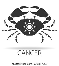 Cancer zodiac sign vector illustration