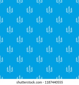Candelabra candle pattern vector seamless blue repeat for any use