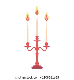 Candelabra candlestick chandelier candle vector isolated vintage antique holder silhouette illustration